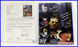 5 Signed HORROR MOVIE LEGENDS Autograph Inscribed 8x10 Color Photo JSA? LOA