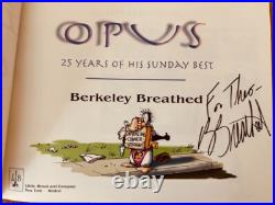 7 Berke Breathed signed autograph inscribed Bloom County Opus books + 2 unsigned