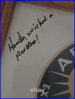 7 X 10 Framed Apollo 13 Print Signed And Inscribed By Jim Lovell With Psa/Dna 7 X 10 Framed Apollo 13 Print Signed And Inscribed By Jim Lovell With Psa/Dna