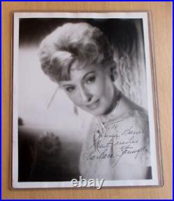 8x10 signed photo autograph auto Victoria Stanwyck inscribed Beckett COA
