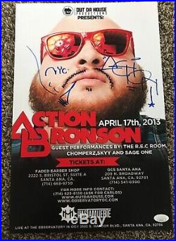 ACTION BRONSON INSCRIBED QUEENS NYC 11x17 SHOW POSTER AUTOGRAPHED JSA COA