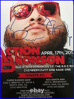 ACTION BRONSON INSCRIBED QUEENS NYC 11x17 Show POSTER AUTOGRAPHED JSA COA