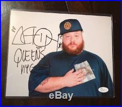 ACTION BRONSON INSCRIBED QUEENS NYC 8X10 AUTOGRAPHED photo JSA Q63451