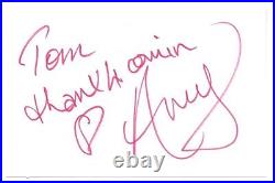 AMY WINEHOUSE? Signed & Inscribed 5.75x 3.75 Paper? Roger Epperson COA