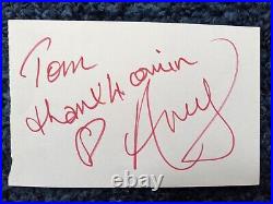 AMY WINEHOUSE? Signed & Inscribed 5.75x 3.75 Paper? Roger Epperson COA