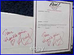 AMY WINEHOUSE? Signed & Inscribed 5.75x 3.75 Paper? Roger Epperson COA