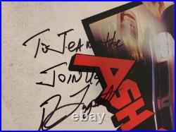 ASH VS EVIL DEAD MOVIE TV SHOW POSTER SIGNED BRUCE CAMPBELL INSCRIBED RARE 5x