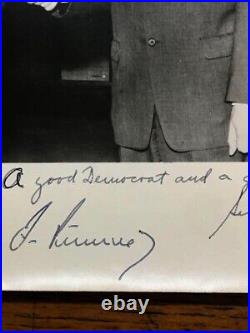 AUTHENTIC signed PRESIDENT JOHN F. KENNEDY AUTOGRAPH PHOTOGRAPH 1962 INSCRIBED