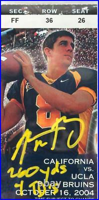 Aaron Rodgers Signed inscribed 260 YDS 4TDs Autograph Fanatics Witness Ticket