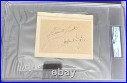 Actor John Wayne Signed Inscribed Cut Auto Autograph Psa/dna Fine