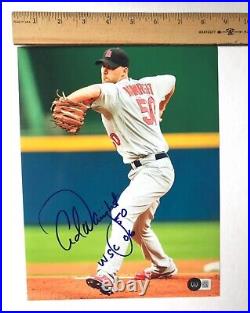 Adam Wainwright Autographed Signed & Inscribed WSC 06 Photo Cardinals BAS