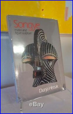 African Art book RARE Out-of-Print Dunja Hersak Songye Mask Figure autographed