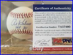 Al Kaline HOF 80 inscribed Autographed Baseball Detroit Tigers PSA COA