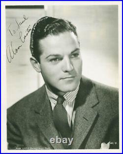 Alan Curtis Inscribed Photograph Signed Circa 1941