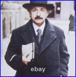 Albert Einstein Signed + Inscribed E=MC2 photo + COA + Museum Quality Framing