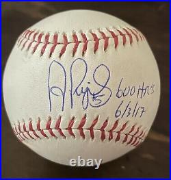 Albert Pujols Inscribed 600 HR's 6/3/17 Signed Autographed MLB Baseball JSA LOA