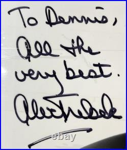 Alex Trebek Signed Jeopardy 8x10 Photo JSA COA Autograph Inscribed