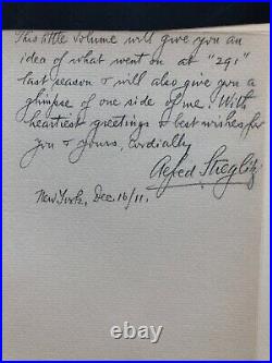 Alfred Stieglitz, Autographed, Camera Works Vol19,21,36 Inscribed December 1911