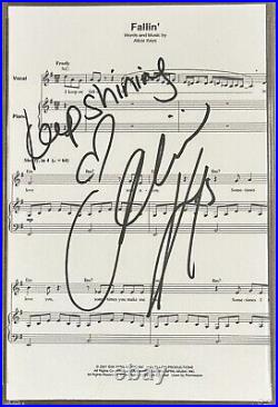 Alicia Keys SIGNED & Inscribed Fallin Lyrics Sheet Print PSA DNA COA Autograph
