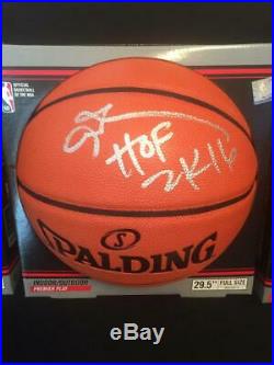 Allen Iverson Autographed Spalding Basketball INSCRIBED HOF 2K16