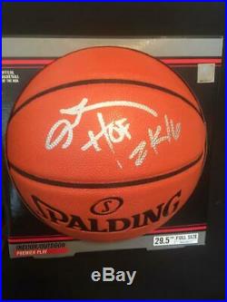 Allen Iverson Autographed Spalding Basketball INSCRIBED HOF 2K16