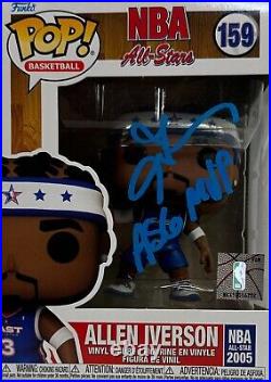 Allen Iverson autographed signed inscribed funko pop #159 Philadelphia 76ers JSA