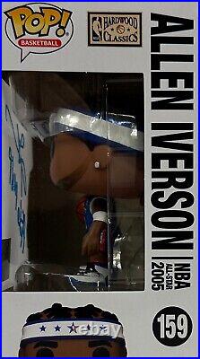 Allen Iverson autographed signed inscribed funko pop #159 Philadelphia 76ers JSA