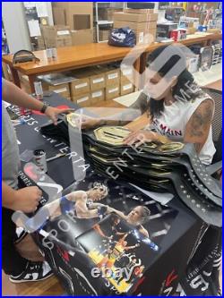 Amanda Nunes autographed inscribed belt UFC The Lioness JSA COA
