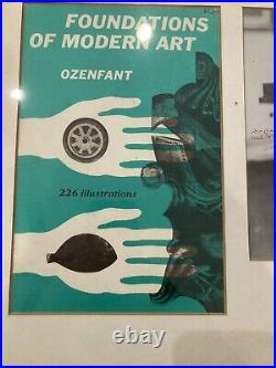Amédée Ozenfant Autograph Inscribed Signed Photo Book Cover Mounted And Framed