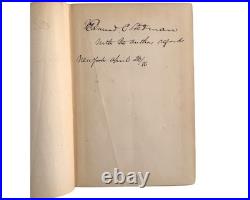 Andrew Carnegie Sends Inscribed Presentation Copy Book with Signed Letter PSA Auto