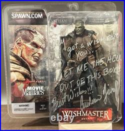 Andrew Divoff Signed Wishmaster McFarlane Figure Inscribed Autograph Djinn