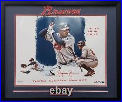 Andruw Jones autographed signed inscribed 16x20 framed MLB Atlanta Braves PSA