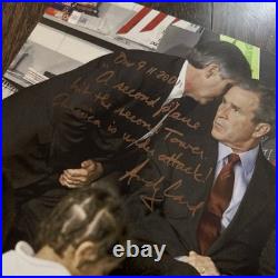 Andy Card with George W. Bush 11x14 Signed and Inscribed 9/11 Photo BAS COA