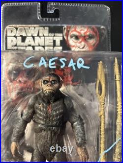 Andy Serkis Autographed Signed Dawn Planet Of The Apes Cesar Inscribed JSA NECA