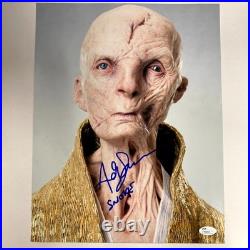 Andy Serkis signed inscribed Snoke Star Wars 11x14 Photo autograph JSA