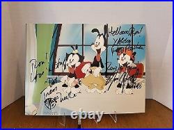 Animaniacs Cast Autograph Inscribed Photo Rob Jess Tress Signed