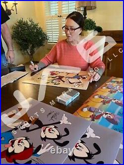 Animaniacs Cast Autograph Signed Inscribed 16x20 Framed Photo Rob Jess Tress JSA
