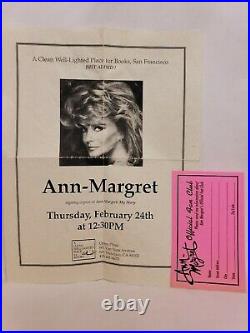 Ann Margret My Story Signed Autographed First Edition Printing 1994 + Extras