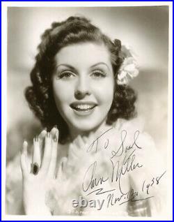 Ann Miller Inscribed Photograph Signed Circa 1938