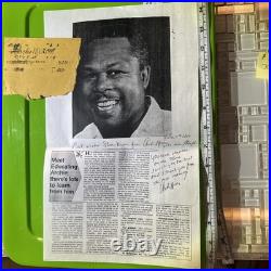 Archie Moore Signed Inscribed 1984 Boxing Article Autograph HOF Champion