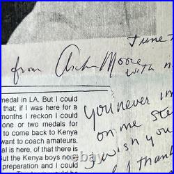 Archie Moore Signed Inscribed 1984 Boxing Article Autograph HOF Champion