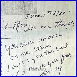 Archie Moore Signed Inscribed 1984 Boxing Article Autograph HOF Champion