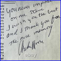 Archie Moore Signed Inscribed 1984 Boxing Article Autograph HOF Champion