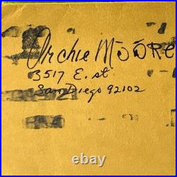 Archie Moore Signed Inscribed 1984 Boxing Article Autograph HOF Champion