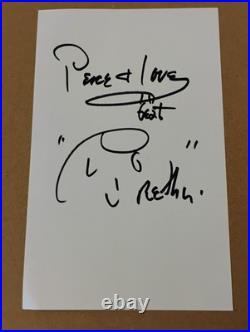 Aretha Franklin Signed Inscribed Cut Paper