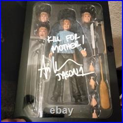 Ari Lehman signed inscribed Pamela Voorhees NECA Figure Photo Proof Autograph
