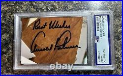 Arnold Palmer Signed Cut PSA Certified Autograph Inscribed Best Wishes Auto