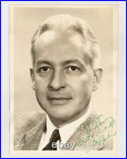 Art Baker 1949 Hand Signed/ Inscribed 5x7 Actor Singer Photo Portrait J14233