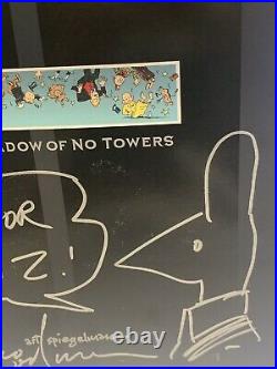 Art Spiegelman Signed Autograph In The Shadows of No Towers Promo Card Graphic