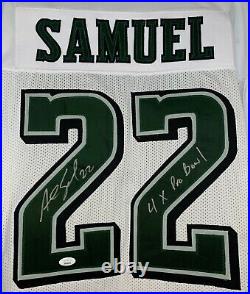 Asante Samuel Sr. Autographed signed inscribed jersey Philadelphia Eagles JSA